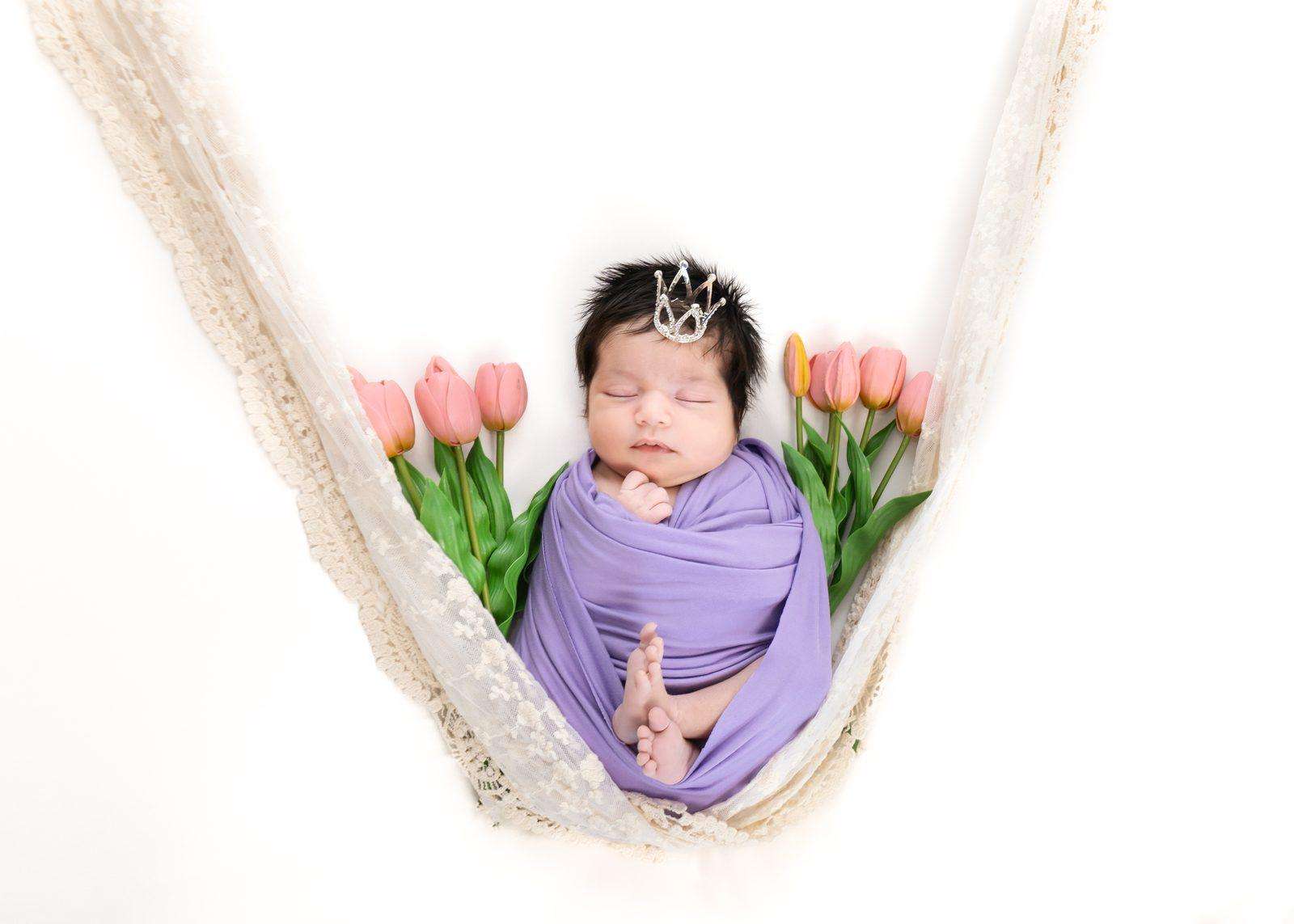 Newborn — purple crown